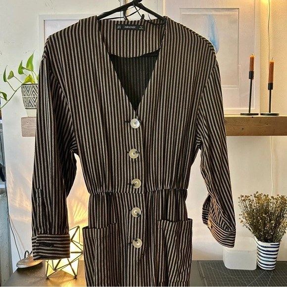 Zara Women's Long-Sleeved Jumpsuit - Picture 5 of 12